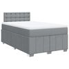 vidaXL Boxspring posteľ s matracom bledosiv&aacute; 120x190 cm l&aacute;tka