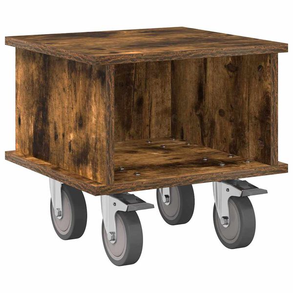 vidaXL TV stol&iacute;k Dymov&aacute; dub 37 x 35 x 35 cm Kompozitn&eacute; drevo