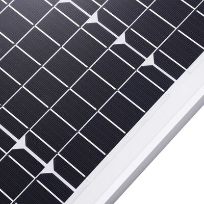 vidaXL Solárne panely 2 ks hliník a bezpečnostné sklo 100 W monokryštalický