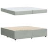 vidaXL R&aacute;m postele s matracmi Svetlosiv&aacute; 200 x 200 cm l&aacute;tka