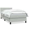 vidaXL Posteľn&yacute; r&aacute;m boxsping s matracom bledosiv&yacute; 100x210 cm zamat