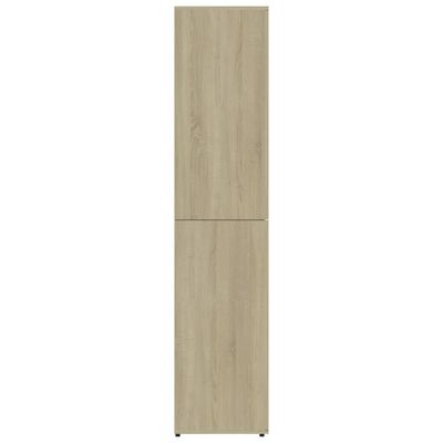 vidaXL Skrinka na topánky, dub sonoma 80x39x178 cm, kompozitné drevo