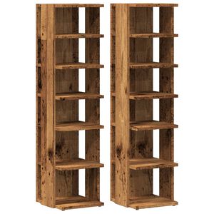 vidaXL Skrinky na top&aacute;nky 2 ks star&eacute; drevo 28x27x102 cm kompoz. drevo