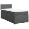 vidaXL Boxspring posteľ s matracom tmavosiv&aacute; 100x200 cm l&aacute;tka