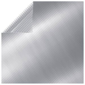vidaXL Obdĺžnikov&aacute; baz&eacute;nov&aacute; plachta 1000x600 cm PE strieborn&aacute;