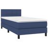 vidaXL Boxspring posteľ s matracom modr&aacute; 100x200 cm l&aacute;tka