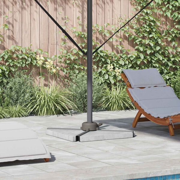 vidaXL Z&aacute;kladňa pre slnečn&iacute;k Strieborn&aacute; 23 x 14 x 6 cm