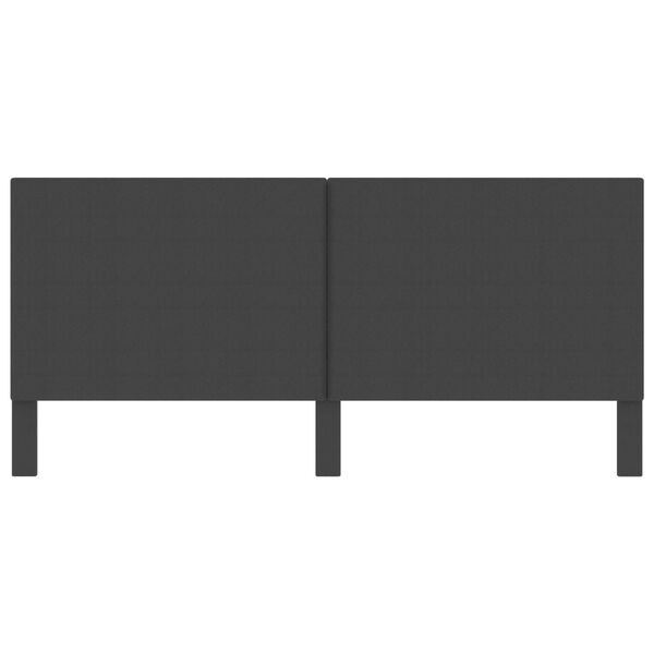 vidaXL Čelo postele tmavosivé 200x200 cm látkové