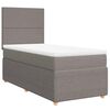 vidaXL Boxspring posteľ s matracom sivohned&yacute; 100x200 cm l&aacute;tka