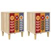 vidaXL Nočn&yacute; stol&iacute;k ESSEN 2 ks Dub sonoma 36 x 33 x 50 cm