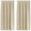 vidaXL Zatemňovacie z&aacute;vesy 2 pcs Kr&eacute;mov&aacute; 140 x 175 cm Zamat