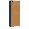 vidaXL Highboard Čierny dub 69,5 x 34 x 90 cm Kompozitn&eacute; drevo