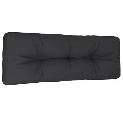 vidaXL Podložka na paletový nábytok, čierna 120x40x12 cm, látka