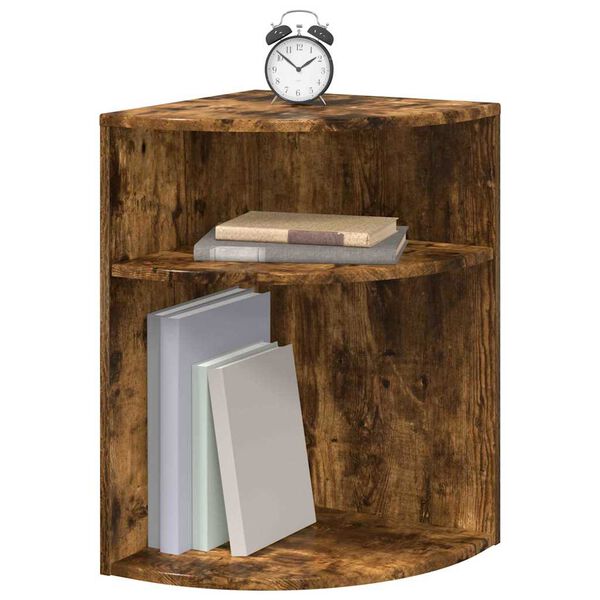 vidaXL Koncov&yacute; st&ocirc;l Dymov&aacute; dub 39,7 x 39,7 x 60 cm Kompozitn&eacute; drevo