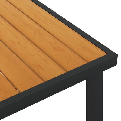 vidaXL Záhradný stôl hnedý 190x90x74,5 cm hliník a WPC
