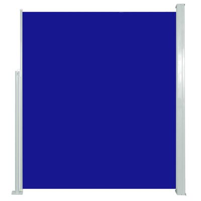vidaXL Zaťahovacia bočná markíza modrá 160 x 500 cm