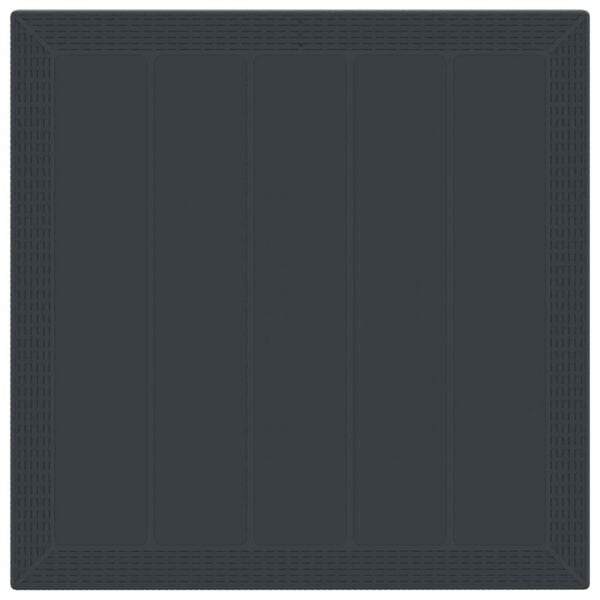 vidaXL Z&aacute;hradn&yacute; jed&aacute;lensk&yacute; set 3 pcs Antracit Polypropyl&eacute;n