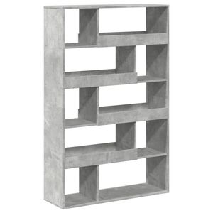 vidaXL Knižnica bet&oacute;nov&aacute; siv&aacute; 100x33x156,5 cm kompozitn&eacute; drevo