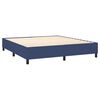 vidaXL Posteľn&yacute; r&aacute;m boxspring s matracom modr&yacute; 160x200 cm l&aacute;tka