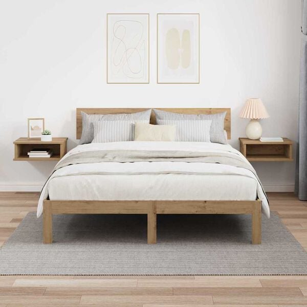 vidaXL Nočn&yacute; stol&iacute;k 2 pcs Remeseln&yacute; dub 40 x 31 x 15 cm