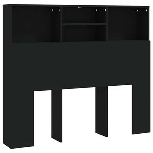 vidaXL Čelo postele so skrinkou čierne 120x19x103,5 cm
