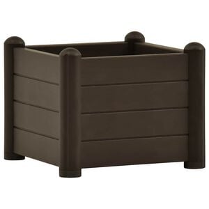 vidaXL Vyv&yacute;&scaron;en&yacute; z&aacute;hradn&yacute; z&aacute;hon z PP mokka 43x43x35 cm