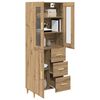 vidaXL Highboard Remeseln&yacute; dub 69,5 x 34 x 180 cm Kompozitn&eacute; drevo
