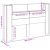 vidaXL Zadn&eacute; čelo Hned&yacute; dub 160 x 16,5 x 103,5 cm Kompozitn&eacute; drevo