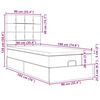 vidaXL Osmansk&yacute; r&aacute;m postele s matracom kr&eacute;mov&aacute; 90x190 cm l&aacute;tka