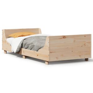 vidaXL Posteľ bez matraca 75x190 cm mas&iacute;vna borovica