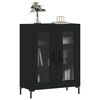 vidaXL Komoda čierna 69,5x34x90 cm kompozitn&eacute; drevo