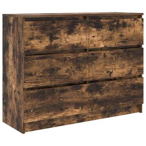 vidaXL Komoda dymov&yacute; dub 100x35x76 cm kompozitn&eacute; drevo