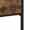 vidaXL Kovový posteľný rám bez matraca dymový dub 100x200 cm