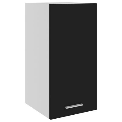 vidaXL Závesná skrinka, čierna 29,5x31x60 cm, kompozitné drevo