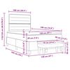 vidaXL Posteľ s pružinov&yacute;m r&aacute;mom s matracmi Kr&eacute;mov&aacute; 120 x 190 cm l&aacute;tka