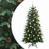 vidaXL Umel&yacute; Skl&aacute;pac&iacute; Vianočn&yacute; Stromček 150 cm 150 LED Tepl&aacute; biela