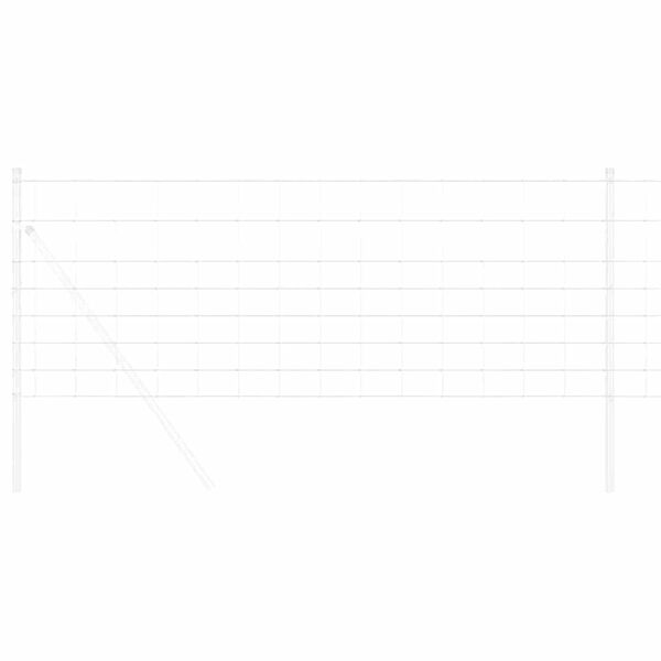 vidaXL Pastiersky plot Strieborn&aacute; 25 x 0,8 m Pozinkovan&aacute; oceľ
