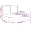 vidaXL Boxspring posteľ s matracom tmavosiv&aacute; 160x200 cm l&aacute;tka