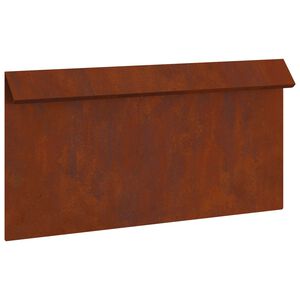 vidaXL Slim&aacute;kov&aacute; ohrada 50 x 3,5 x 25 cm Poveternostne odoln&aacute; oceľ