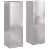 vidaXL Stojan na rastliny 2 pcs Strieborn&aacute; 24 x 24 x 75 cm