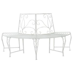 vidaXL Stromov&aacute; lavička 4-Počet miest 160 x 80 x 89 cm Oceľ