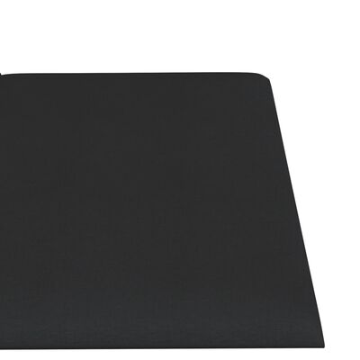 vidaXL Nástenné panely 12 ks čierne 60x15 cm látkové 1,08 m²