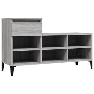 vidaXL Botn&iacute;k siv&yacute; dub sonoma 102x36x60 cm spracovan&eacute; drevo