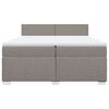 vidaXL Boxspring posteľ s matracom sivohned&yacute; 200x200 cm l&aacute;tka