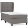 vidaXL Posteľn&yacute; r&aacute;m boxsping s matracom tmavosiv&yacute; 80x200 cm l&aacute;tka