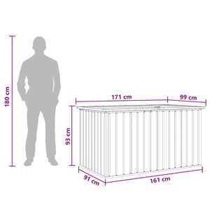 vidaXL Z&aacute;hradn&yacute; &uacute;ložn&yacute; box zelen&yacute; 171x99x93 cm