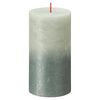 Bolsius Rustik&aacute;lne valcov&eacute; sviečky Sunset 4 ks 130x68 mm, zeleno modr&eacute;