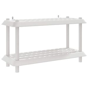vidaXL Policov&aacute; jednotka 2 &uacute;rovn&iacute; 100 x 40 x 55,5 cm PP Biela