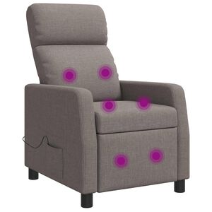 vidaXL Mas&aacute;žne relaxačn&eacute; kreslo Sivohned&aacute; L&aacute;tka