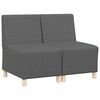 vidaXL Bezr&uacute;čkov&aacute; modul&aacute;rna sofa jednotka 2 pcs Tmavo &scaron;ed&aacute;